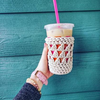 Mila Coffee Cozy - Cup Cozy Crochet Pattern -..