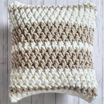Alpine Throw Pillow - Crochet Pillow - Crochet..