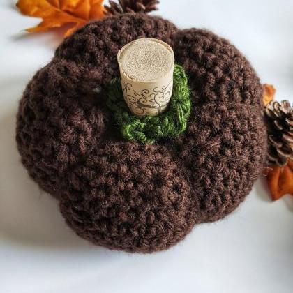 Crocheted Pumpkin - Handmade Pumpkin - Fall Decor..