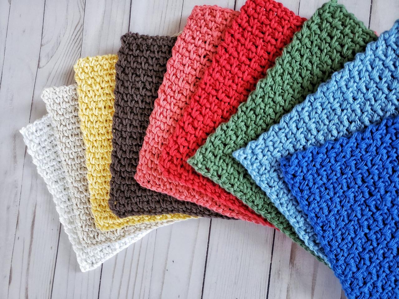 Camden Dishcloth - Cotton Dishcloth - Crochet Dishcloths - Dishcloths - Colorful Dishcloths - Crochet Dishcloth